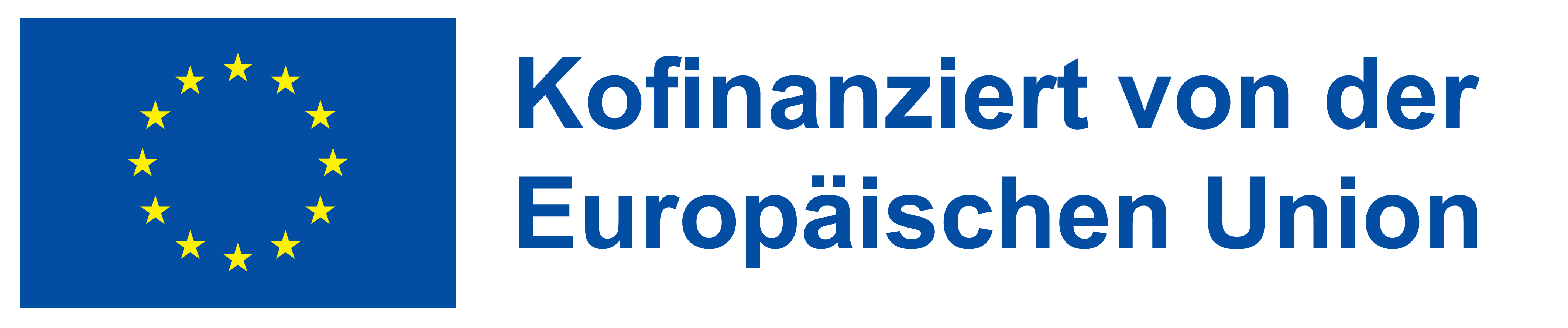 EU-Logo mit Förderhinweis (farbig)